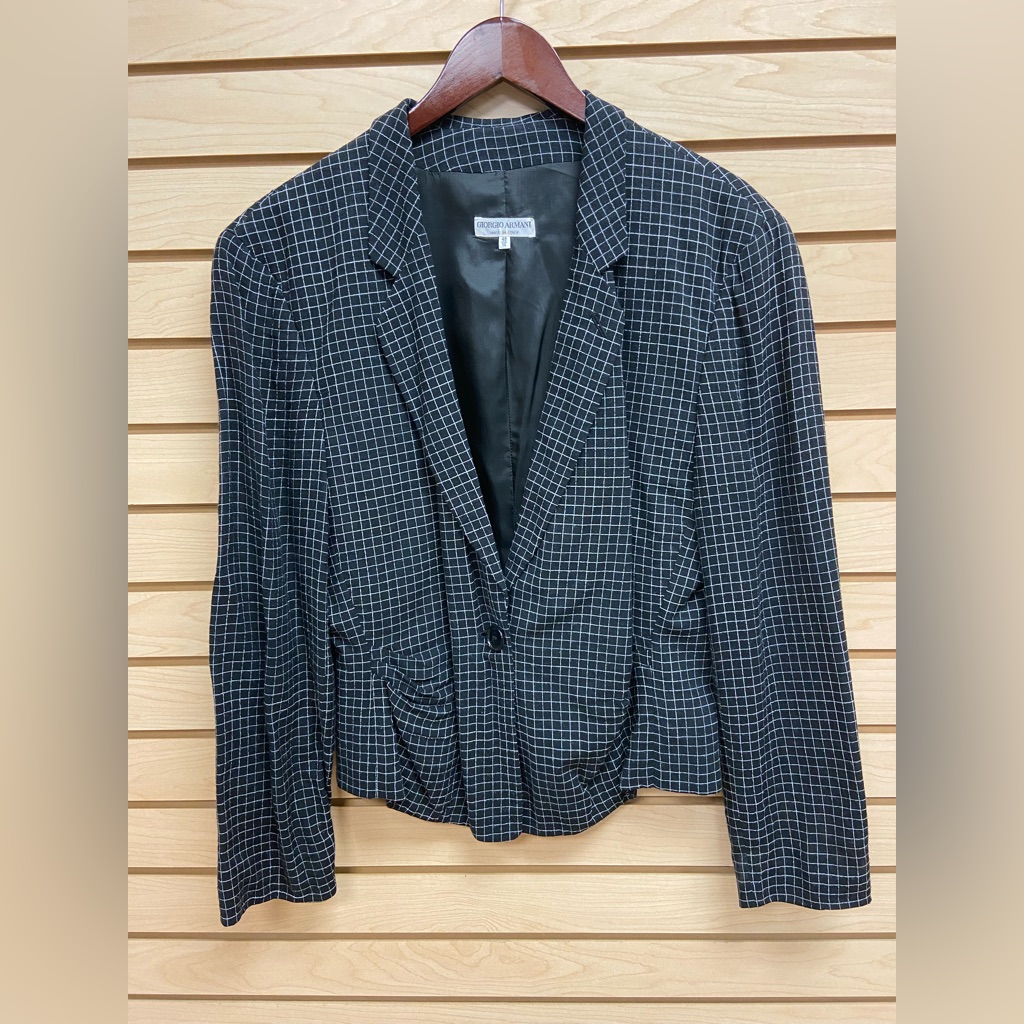 Giorgio Armani Fashionable Women Blazer Jacket Made In Italy Size 14